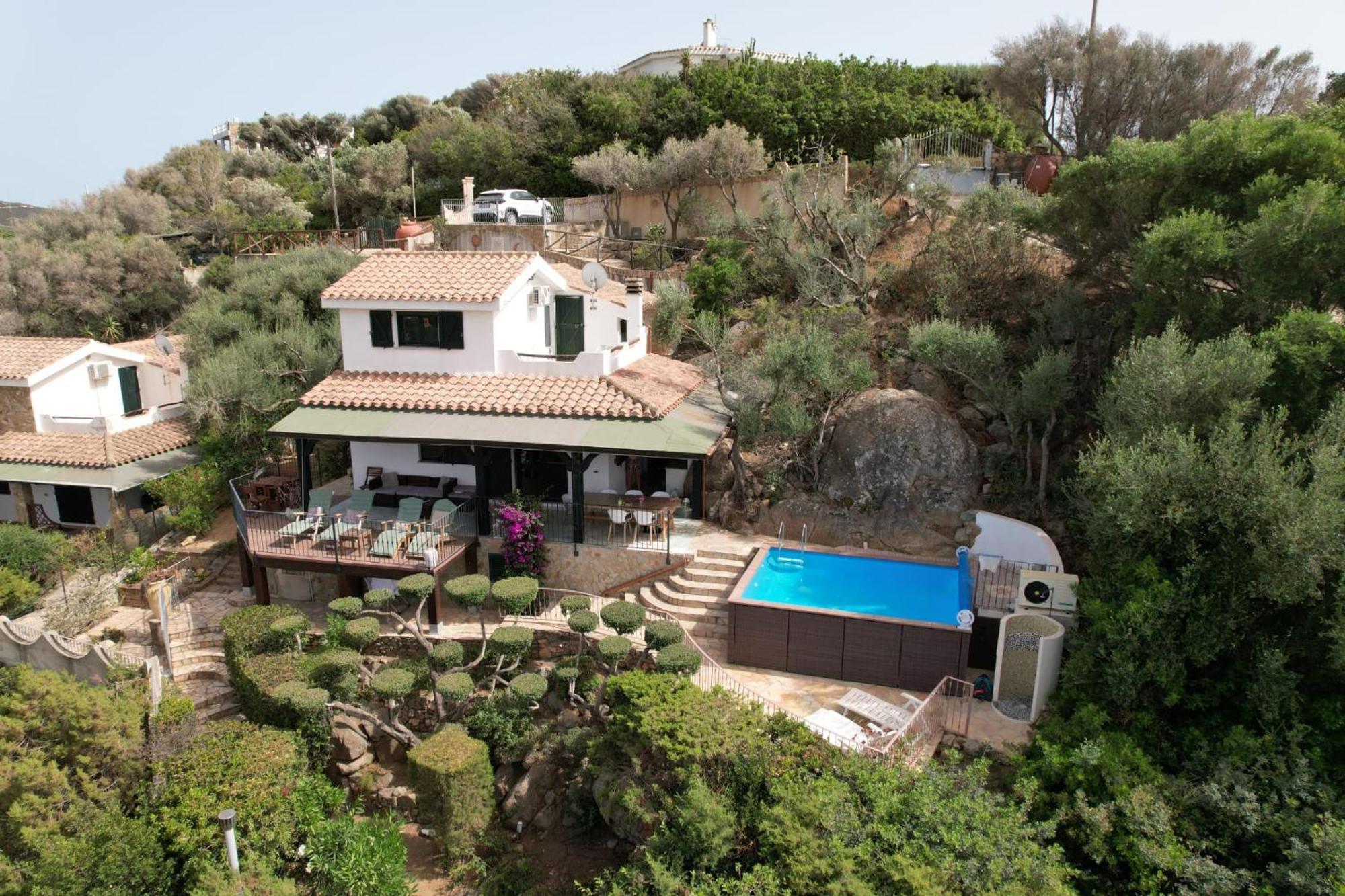 Villetta With Heated Pool And Panoramic View Torre delle Stelle Dış mekan fotoğraf